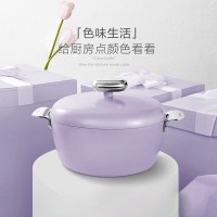 温仑山(Velosan) 鹅卵石不粘汤锅 24cm VE006