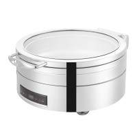 新力士电加热智能温控罗马圆形矮自助餐炉W20-3602T+W07-36017B(6.8升)