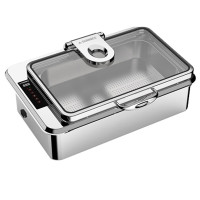 新力士钢盖版长方形电加热300W精准温控自助餐炉W21-1162M7(8.5升)