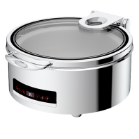 新力士电加热300W精准温控圆形自助餐炉W21-36HLM07(6.8升)