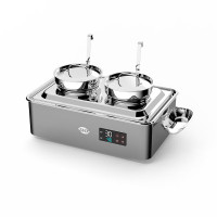 新力士干式免加水自助保温双汤桶汤炉W25-11HHM17