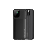 锐思大容量自带线快充移动电源RPB-P68(20000 mAh)黑色