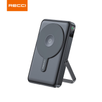 锐思3C认证自带线充电宝RPB-W27(10000 mAh)曜黑色