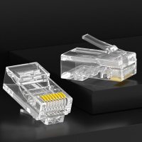 祥磊XL303F超五类RJ45非屏蔽镀金水晶头 1000个起订