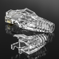 祥磊XLEP高品质超五类透明RJ45水晶头爪型保护套 1000个起订