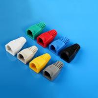 祥磊XLEP高品质超五类有色RJ45水晶头环保PC爪型保护套 1000个起订