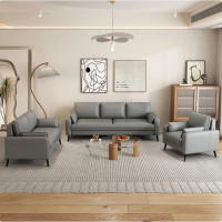 木立方(Wood Cube) 办公沙发接待室沙发会客沙发商务洽谈沙发 大三人位192cm配3抱枕(沙发颜色可选)