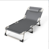 木立方(Wood Cube) 办公室折叠床午休床办公室午睡床多功能牛津网布躺椅折叠床 75CM加宽