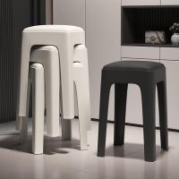 木立方(Wood Cube) 软包会议凳塑料凳子加厚凳简约高板凳北欧客厅靠背方圆凳 高45CM