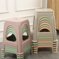 木立方(Wood Cube) 会议凳塑料凳子加厚凳简约高板凳北欧客厅靠背方圆凳 高45CM