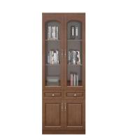 木立方(Wood Cube) E0级无甲醛新中式老板桌全实木油漆班台总裁桌配套两门书柜