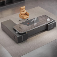 木立方(Wood Cube)E0级无甲醛智能双电机电动升降桌电脑桌书房办公桌老板桌主管桌班台升降班台 2.2米老板桌