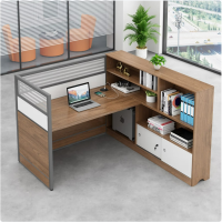 木立方(Wood Cube) E0级职员高侧柜办公桌屏风工位隔断电脑桌单人位L型单人位可定制型状颜色(含柜) 单位:张