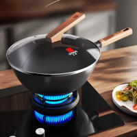 三禾0涂层不粘铁锅 TC32T7(圆底)32cm