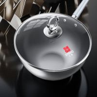 三禾0涂层钛钢锅 LC32S16 32CM