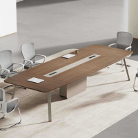 科能毅森 会议桌培训洽谈桌 3600*1200*750胡桃色