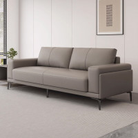 科能毅森 真皮简约商务接待室会客区办公室沙发三人位1500*820*820mm