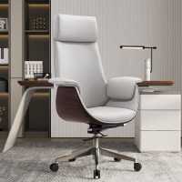 科能毅森 老板椅真皮办公椅子舒适转椅大班台座椅高背躺椅1230*780*690mm