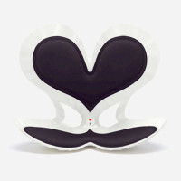 BKT 爱心「普拉提」坐姿椅 爱心版 摩卡黑 故宫宫廷联名款