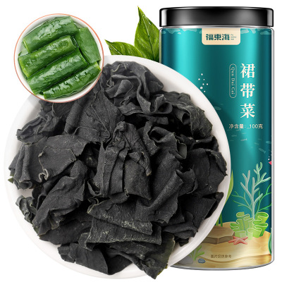 福东海 裙带菜100g/瓶 烘干海带菜 海木耳 昆布丝 凉拌煲汤 海带丝火锅食材 海产干货