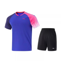 李宁短袖比赛套装