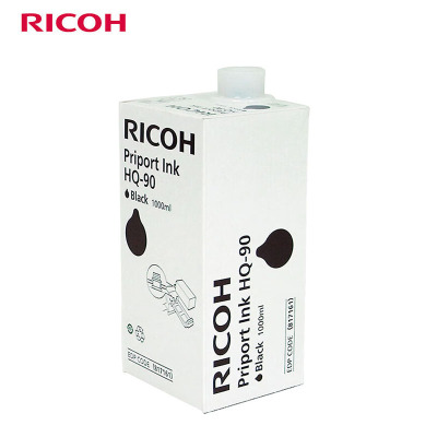 理光(Ricoh)HQ90(1000cc/瓶*5支)黑油墨 适用于HQ9000