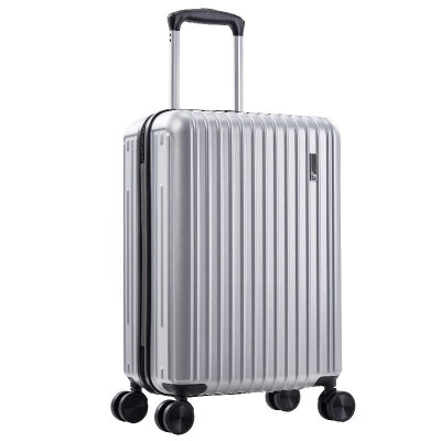 爱华仕(OIWAS)PC拉杆箱 耐磨时尚商务出行飞机轮行李箱6703-20英寸 银色