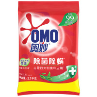 奥妙(OMO)洗衣粉/除菌除螨洗衣粉[桉树艾草洗衣粉]酵素洗衣清洁去渍速溶易漂洗 1.45kg*6袋