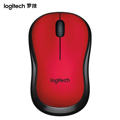 罗技(Logitech)无线鼠标 M220无线鼠标笔记本家用办公省电鼠标 M185升级版 红色