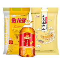 金龙鱼 米面油组合 匠心臻品花生油5L+珍珠米5kg+麦芯粉5kg