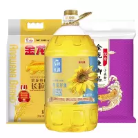 金龙鱼 至臻礼遇葵花籽油5L+御品长粒香5kg+小麦粉5kg 油米面团购福利