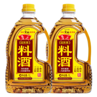 鲁花 料酒/自然香调味品 去腥提鲜增香 调味料 原酿料酒 1L*2瓶