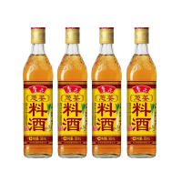 鲁花 料酒/调味品/葱姜料酒 去腥提鲜增香 酿造料酒 500ml*4瓶