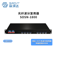 森润达SRDIT SOSN1800光纤波分复用器光纤倍增器CWDM粗波分DWDM密集波分 D8G2540F/L