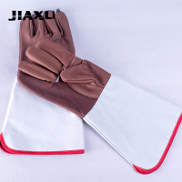 JIAXU 劳保电焊手套 防烫绝缘牛皮手套 强耐磨焊接手套 JX-21