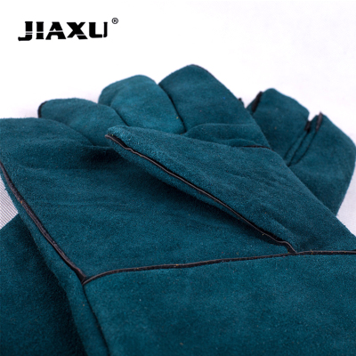 JIAXU 耐磨电焊手套 牛二层皮 焊工防火星手套 强耐磨焊接手套 JX-03