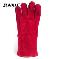 JIAXU 二层牛皮双层电焊手套耐磨手套 焊工防火星手套 强耐磨焊接手套 JX-07