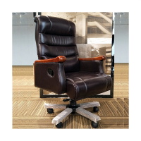 头层牛皮大班椅 可躺真皮办公椅 电脑椅 中式老板椅升降A-2666