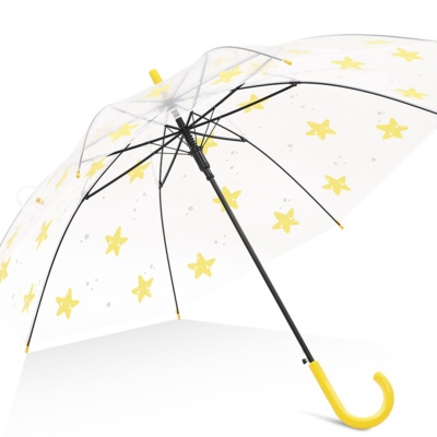 天堂伞 塑料透明晴雨伞 17113E星星