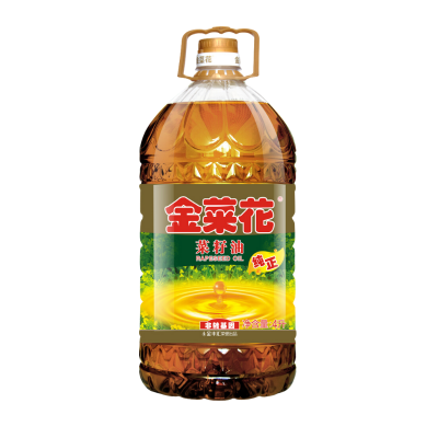 金菜花纯正菜籽油4L/桶