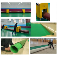 总裁小姐英利奥卷材地板专用移 动车(一对)+英利奥PVC运动地板专用 收卷器*4