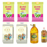 滇雪(Dianxue)玉米油4L/桶*1+金菜花油1.6l*1+云上俏米5kg*2+欣十月禾米5kg*3