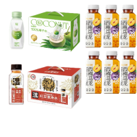 轻上红豆薏米水养生茶245ml*10瓶*1+西梅乌龙茶245ml*6瓶*1+245ml椰子水(原味)*10瓶*1