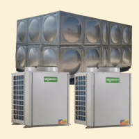 欧思丹5P空气能*2台 5吨保温水箱*1个