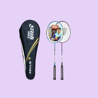 盛世金牛( SHENG SHI JIN NIU)红双喜羽毛球拍对装已穿线