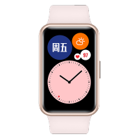 华为(HUAWEI) WATCH FIT TIA-B19(樱语粉硅胶表带)