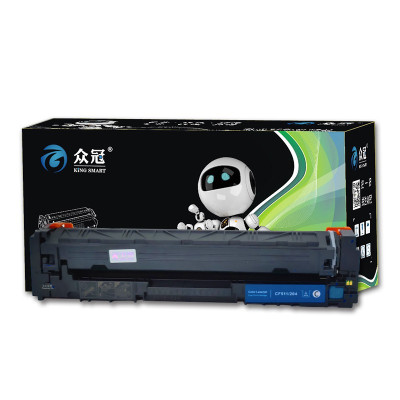 众冠KSH-CF511A(204) 带芯片 硒鼓 青色 适用于HP Color Laserjet M154A/M154NW/M181/M181FW (网络版)