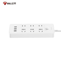 公牛 (bull) 插座 B333U 1.8米 三插*3 两插*3 USB*3