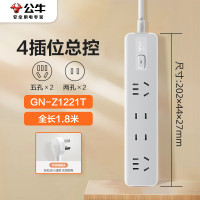 公牛(bull) 插座 GN-Z1221T 晨雾白 1.8M