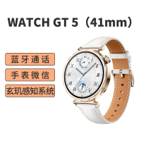 华为 WATCH GT 5 智能手表珍珠白 复合素皮表带 41毫米 [JNA-B19]
